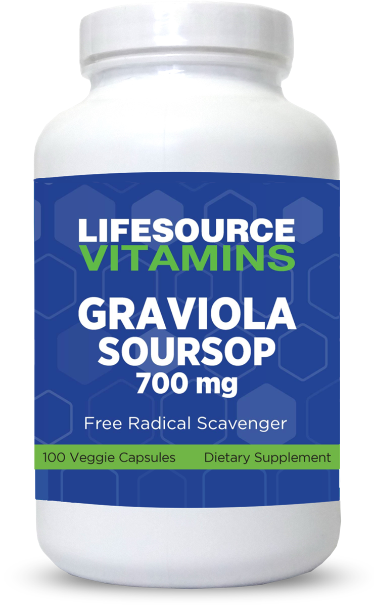 SBM Graviola Soursop 6000mg Capsules - 10:1 Extract, Antioxidant Liver Support - Vegan