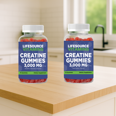 Creatine Monohydrate 3,000 mg Gummies - 75 Gummies - 2 Flavors