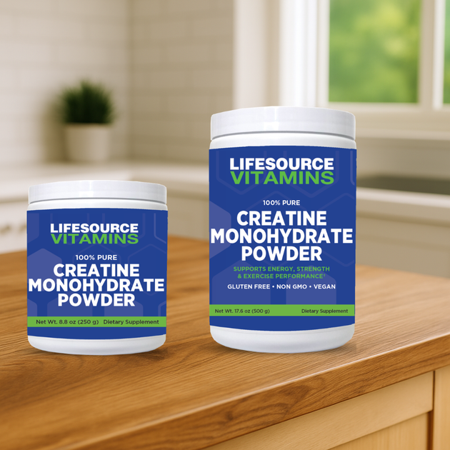 100% Pure Creatine Monohydrate Powder - Strength | LifeSource Vitamins