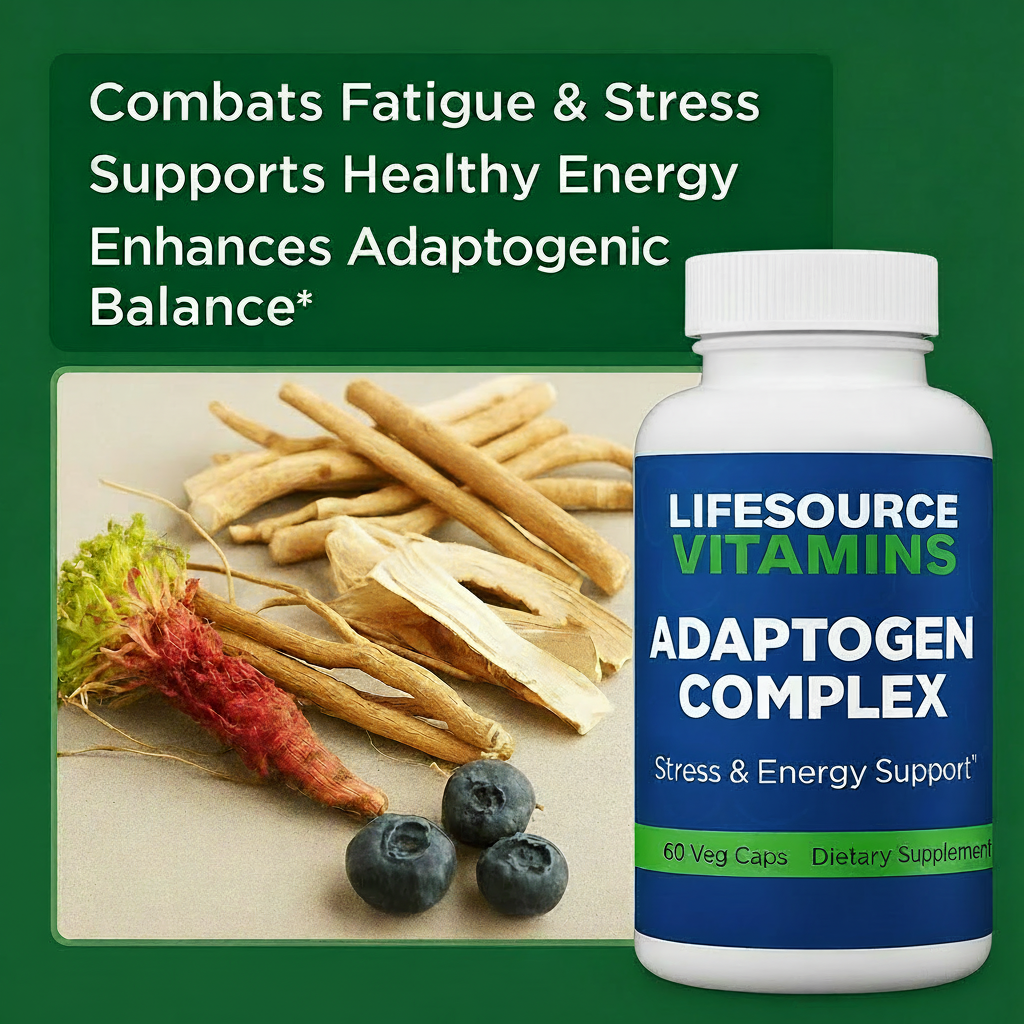 Adaptogen Complex - Stress & Energy Support | LifeSource Vitamins