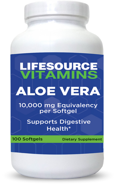 Aloe Vera 10,000 mg - Digestive Health Support | LifeSource Vitamins
