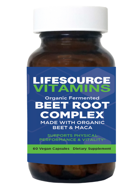 Organic Beet Root Complex - Energy & Endurance | LifeSource Vitamins