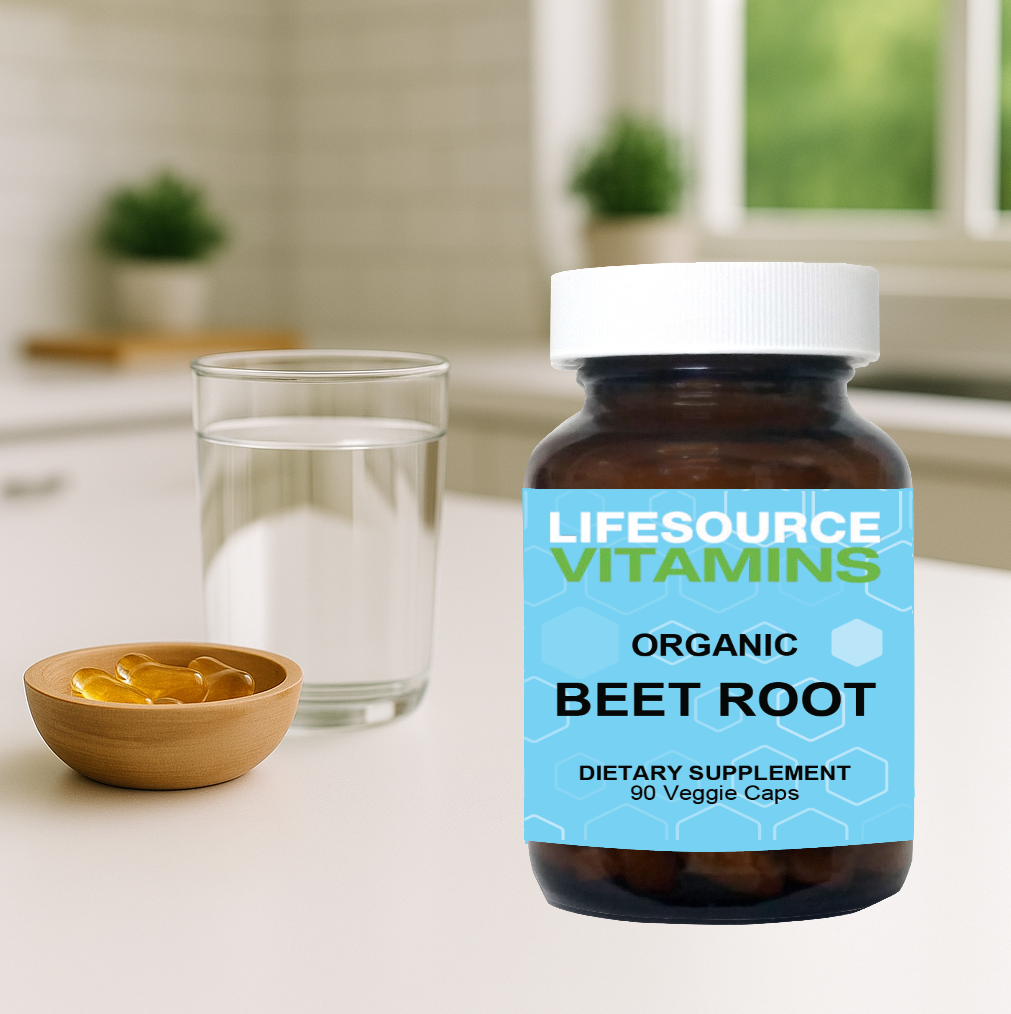 Beets Cap Beet Root 500 mg Organic - 90 Veggie Caps / Lifesource Vitamins ...