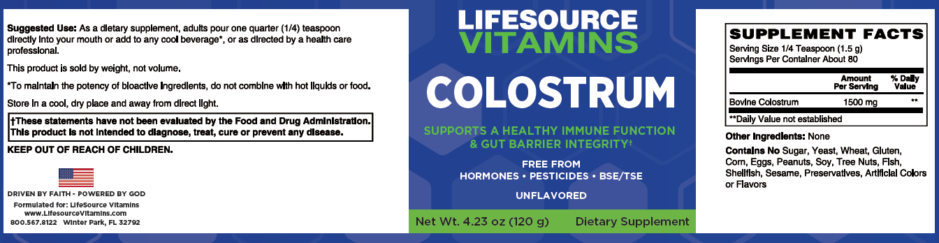 Colostrum Powder Benefits for Gut Health & Immune Support | LifeSource ...