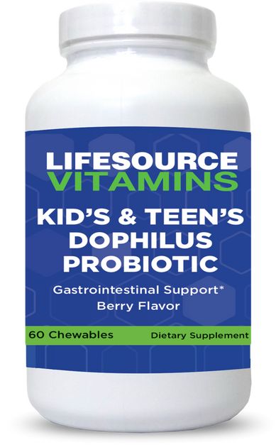 Kids & Teen's Dophilus Probiotic - Digestive Support | LifeSource Vitamins