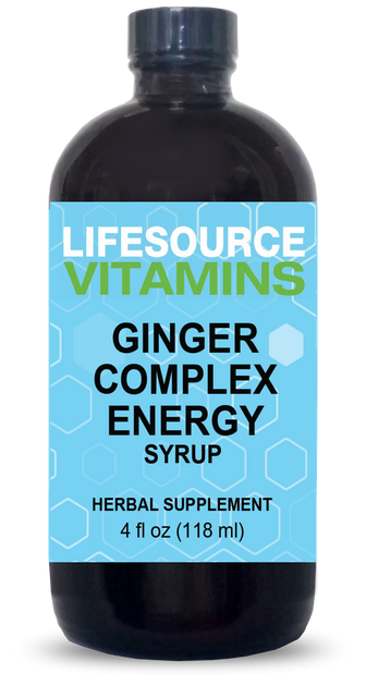 Ginger Energy Syrup - Natural Energy Support | LifeSource Vitamins