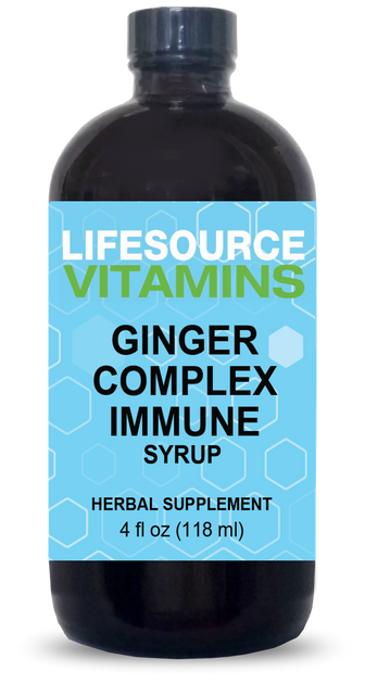 Organic Ginger Syrup - Digestive & Immune Support | LifeSource Vitamins