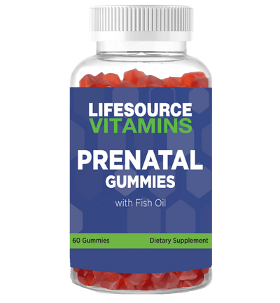 Prenatal w/ DHA Multivitamins & Minerals Gummies - Raspberry & Lemon - 60 Gummies