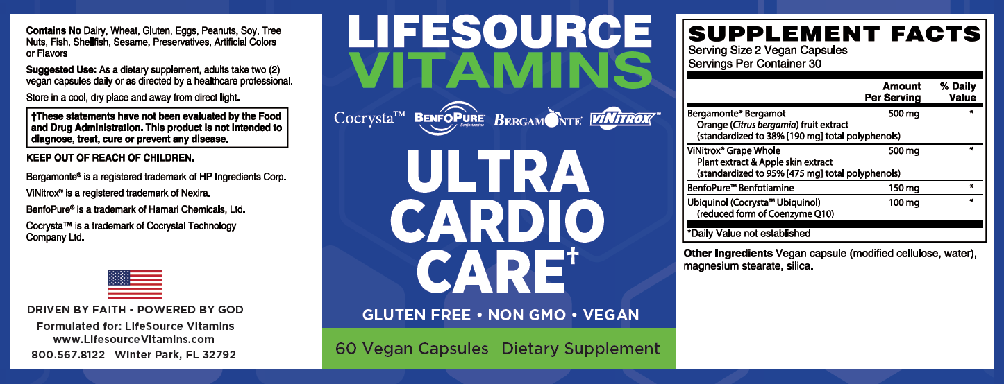 Ultra Cardio Care – Supports Heart Wellness, Circulation & Cholesterol ...