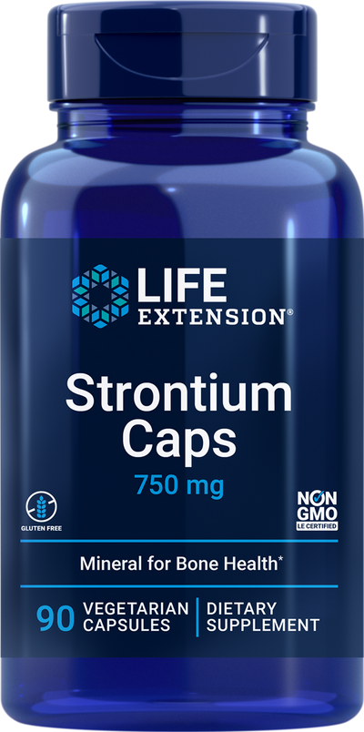 Life Extension - Strontium Caps 750 mg - 90 Vegetarian Capsules