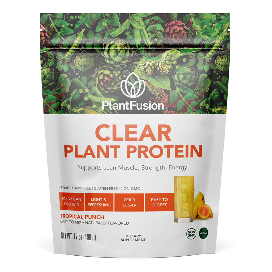 Plant Fusion Plant-Base Clear Protein - Vegan Protein Powder - 17 oz ...