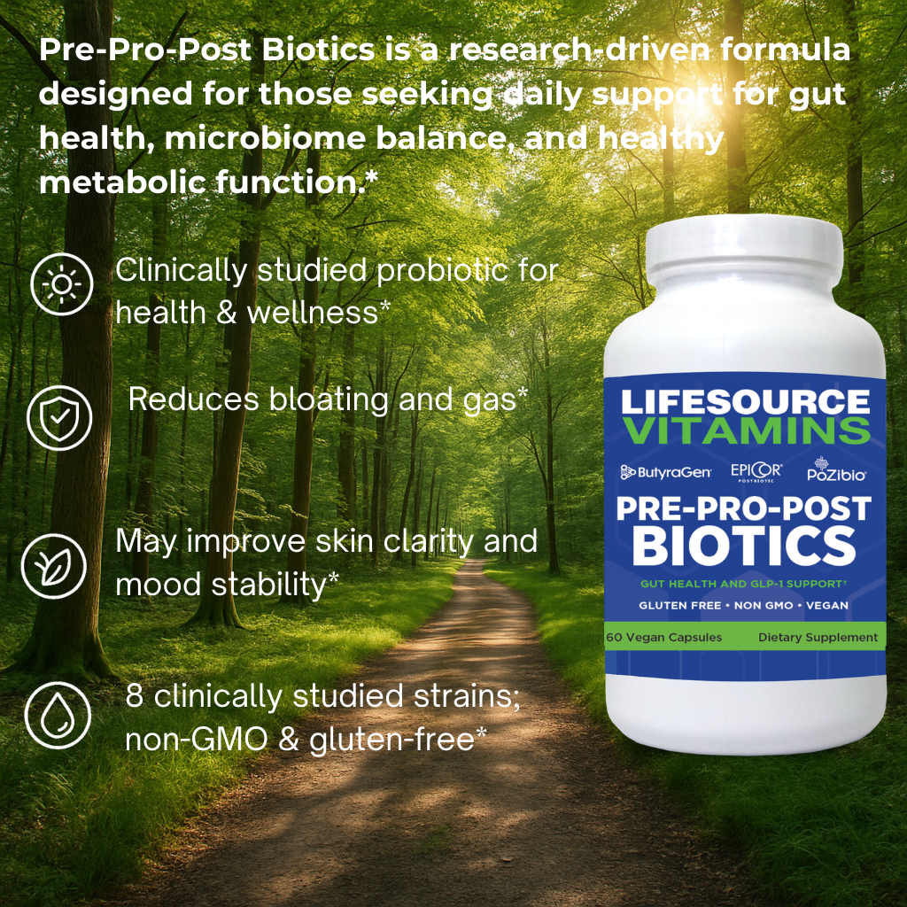 Pre-Pro-Post Biotic - 60 Veg Capsules – LifeSource Vitamins