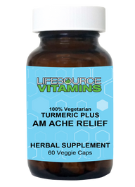 Turmeric Plus AM ACHE RELIEF 60 Veggie Caps (Curcumin)
