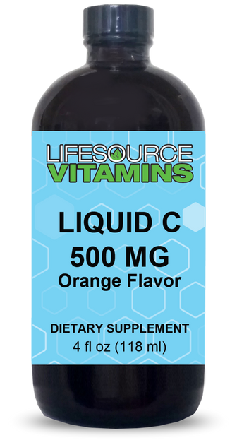 LifeSource Vitamins - Liquid Vitamin C 500 mg, delicious citrus flavor
